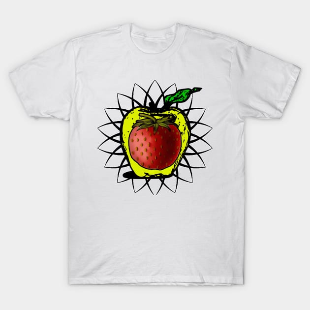 strawberry and yellow apple T-Shirt by Marccelus